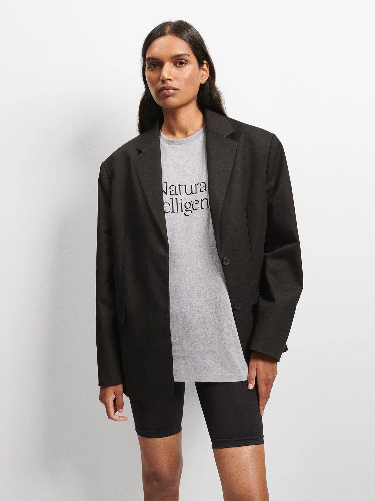 Womens 365 Natural Intelligence T-shirt—grey marl
