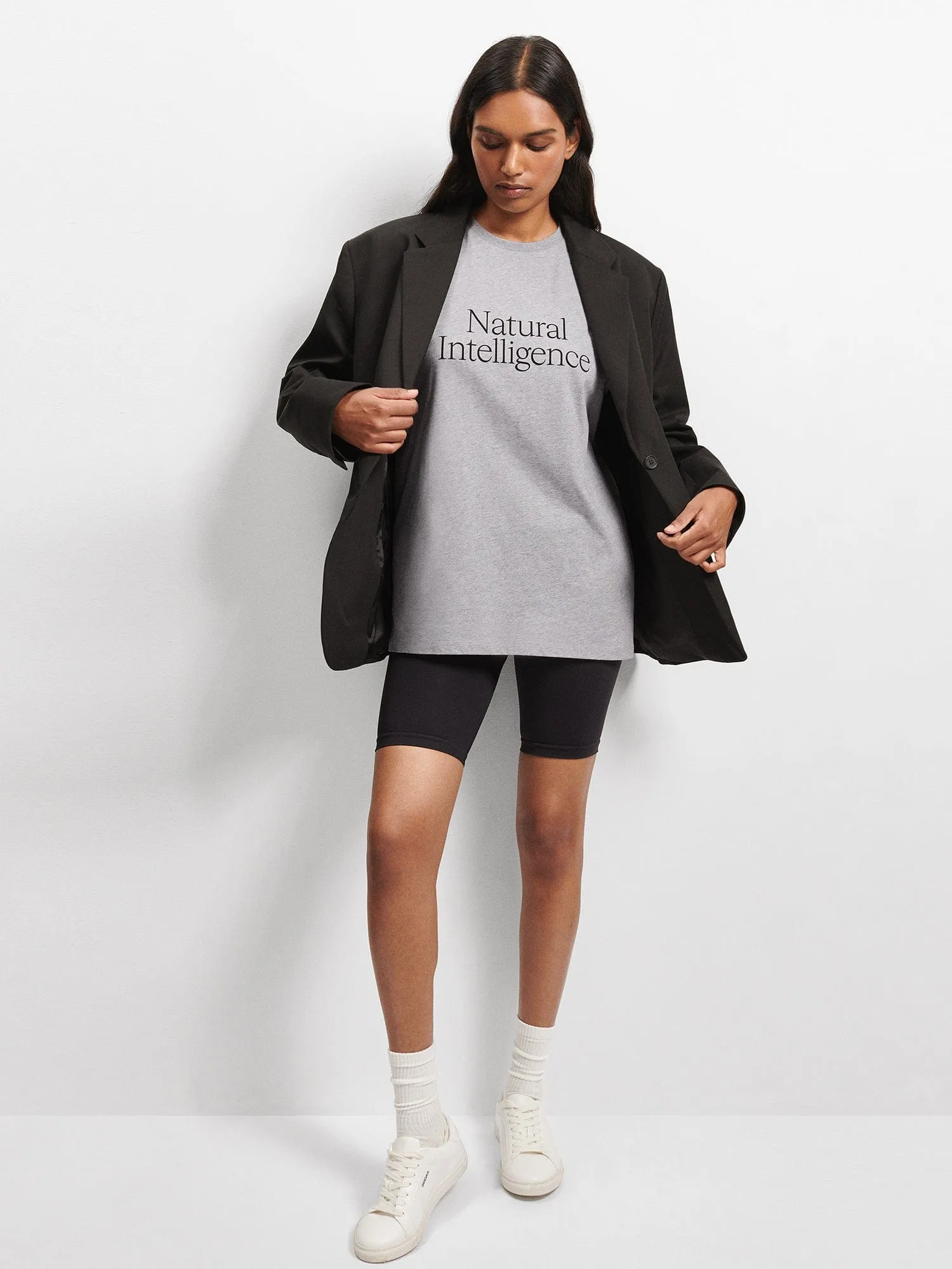 Womens 365 Natural Intelligence T-shirt—grey marl