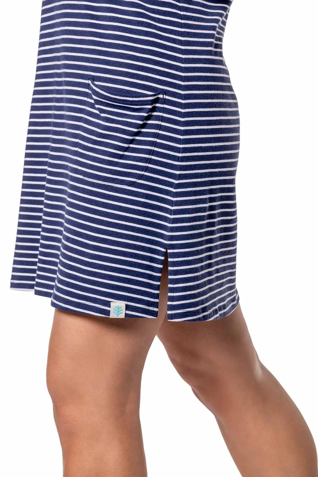 Women's Catalina Beach Cover-Up | Navy/White Stripe