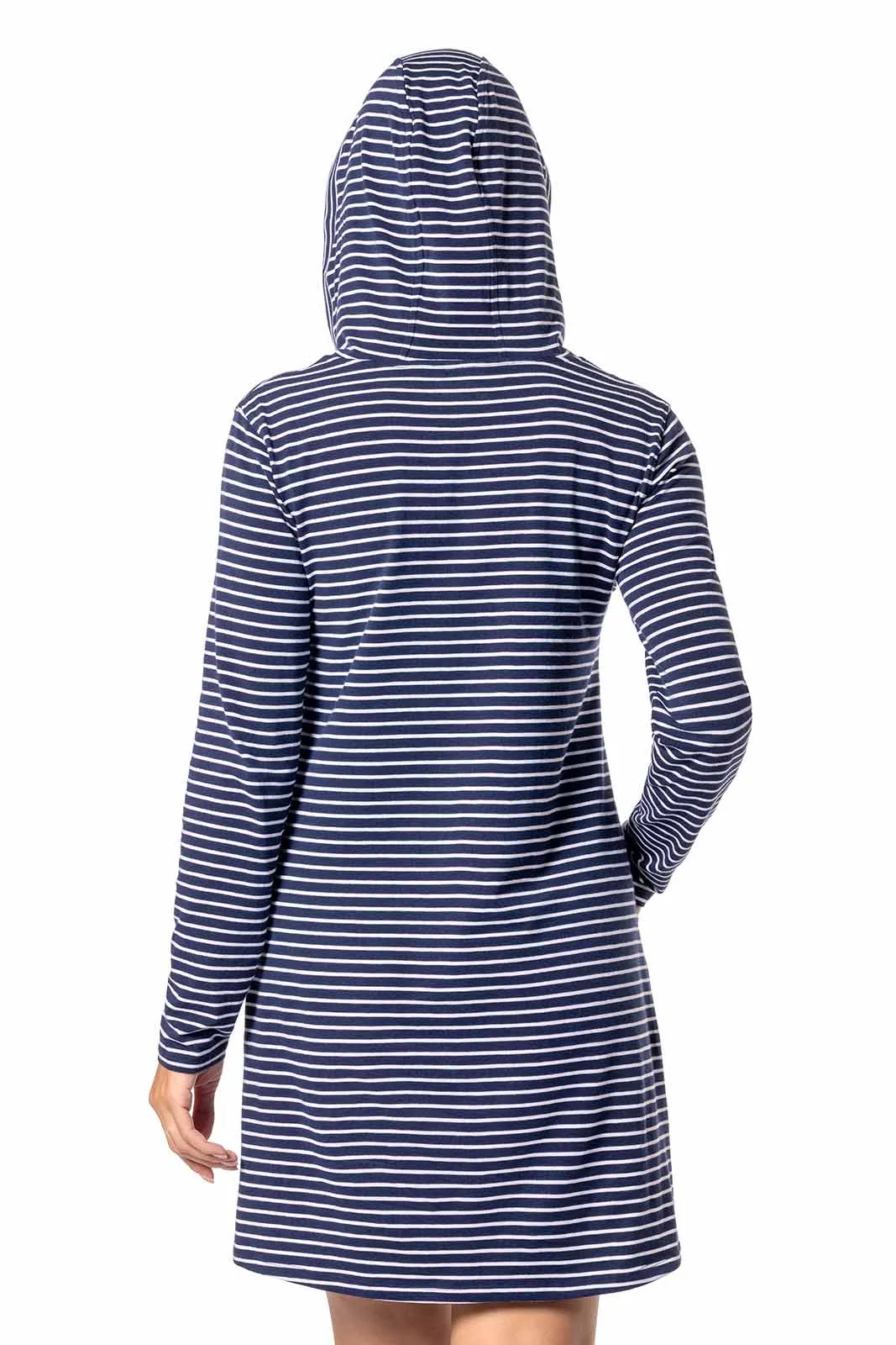 Women's Catalina Beach Cover-Up | Navy/White Stripe