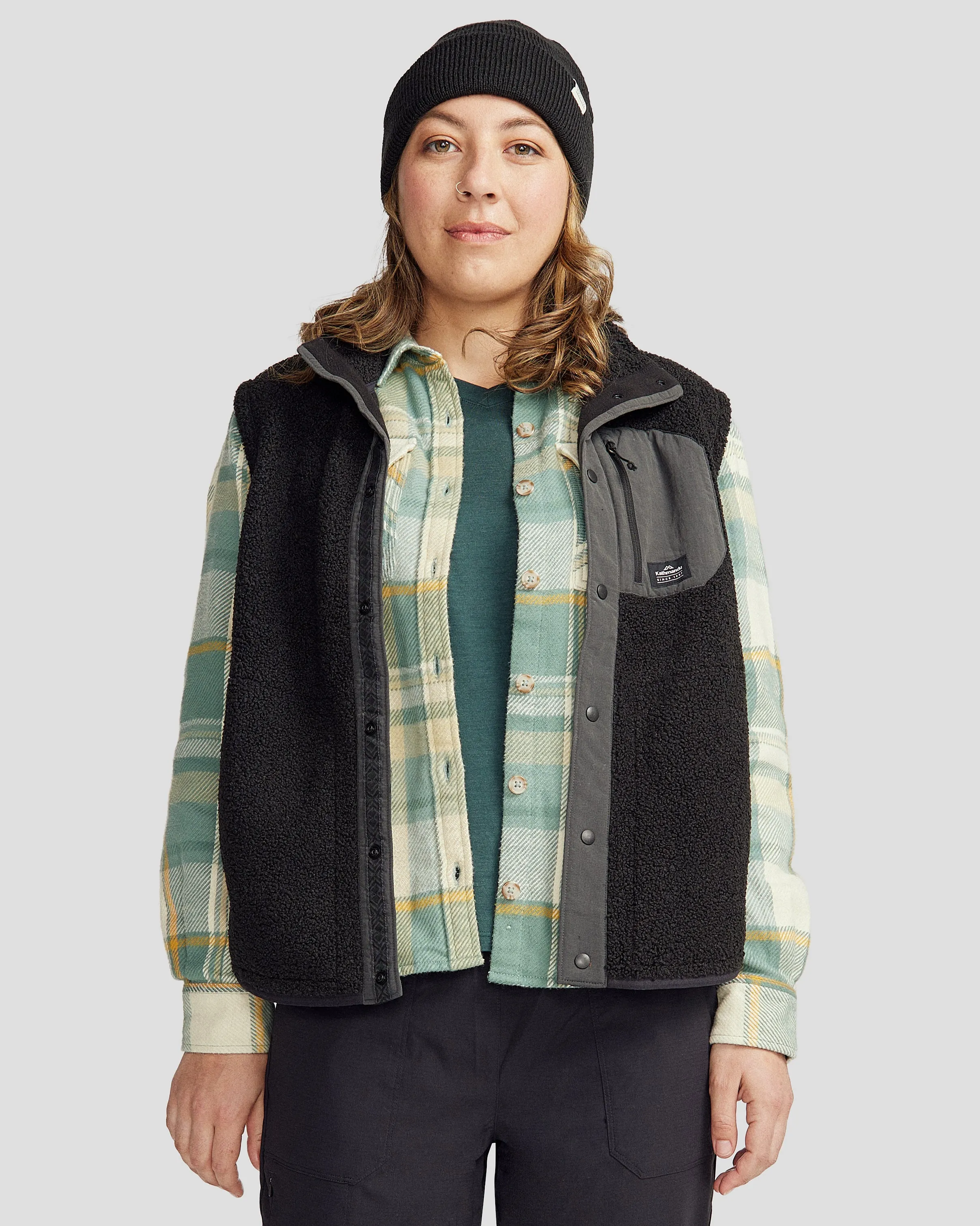 Women's Co-Z High Pile Vest - Black Stingray