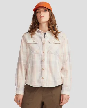 Women’s Huntly Long Sleeve Shirt - Cabin Plaid Shroom