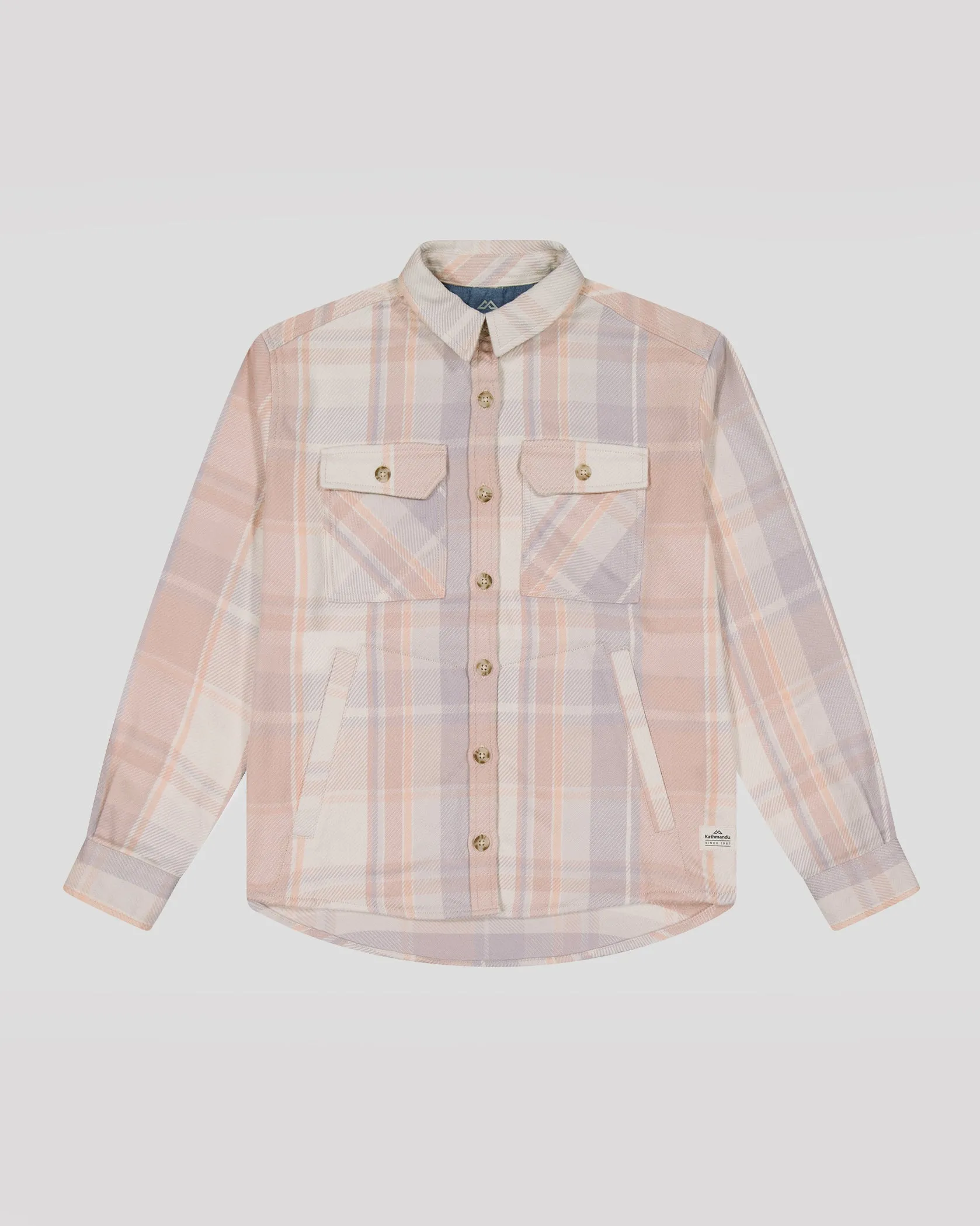 Women’s Huntly Long Sleeve Shirt - Cabin Plaid Shroom