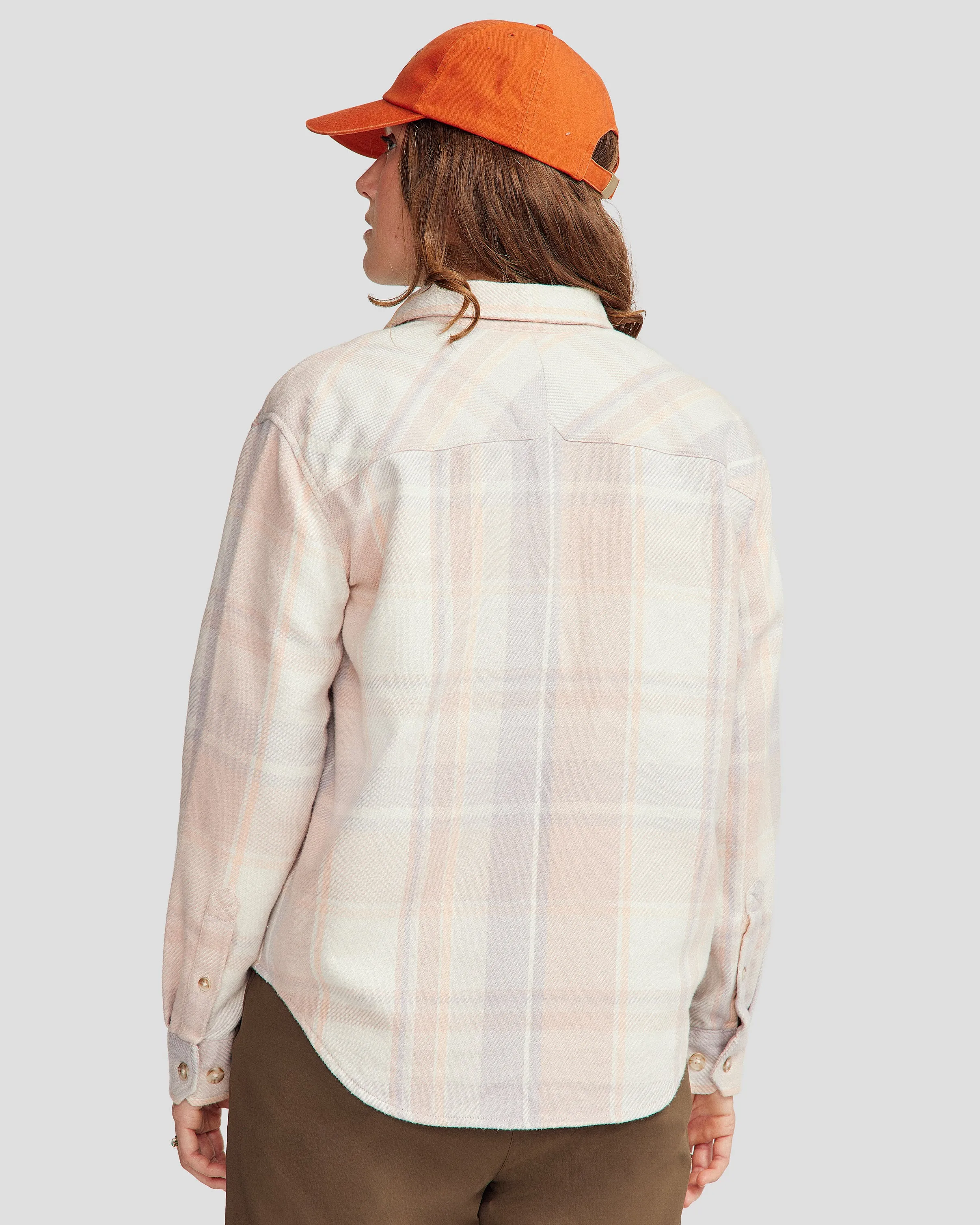 Women’s Huntly Long Sleeve Shirt - Cabin Plaid Shroom