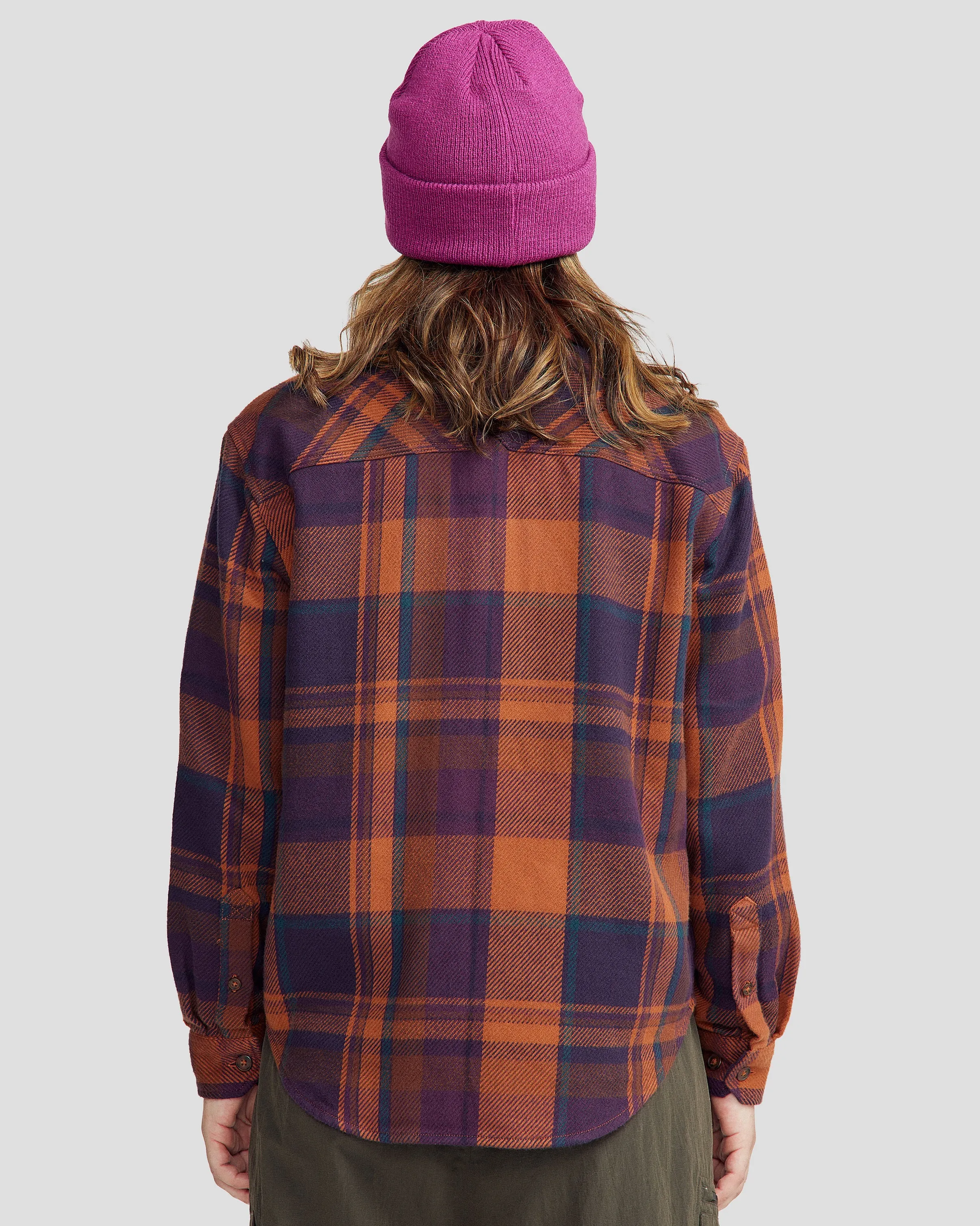 Women’s Huntly Long Sleeve Shirt - Cabin Plaid Woodsy