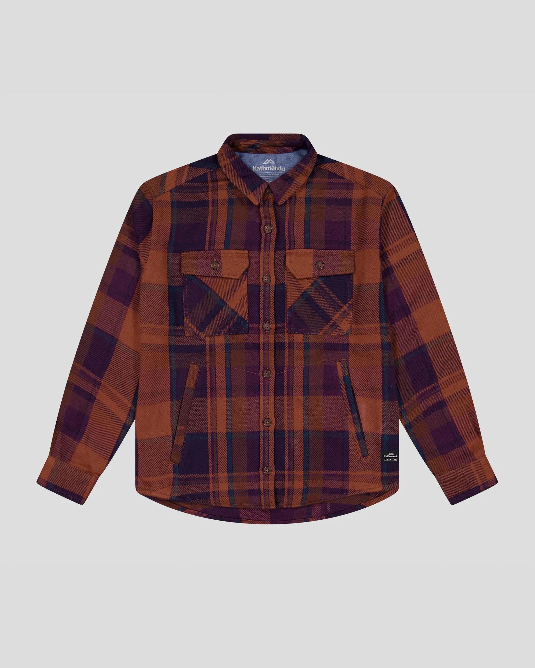 Women’s Huntly Long Sleeve Shirt - Cabin Plaid Woodsy