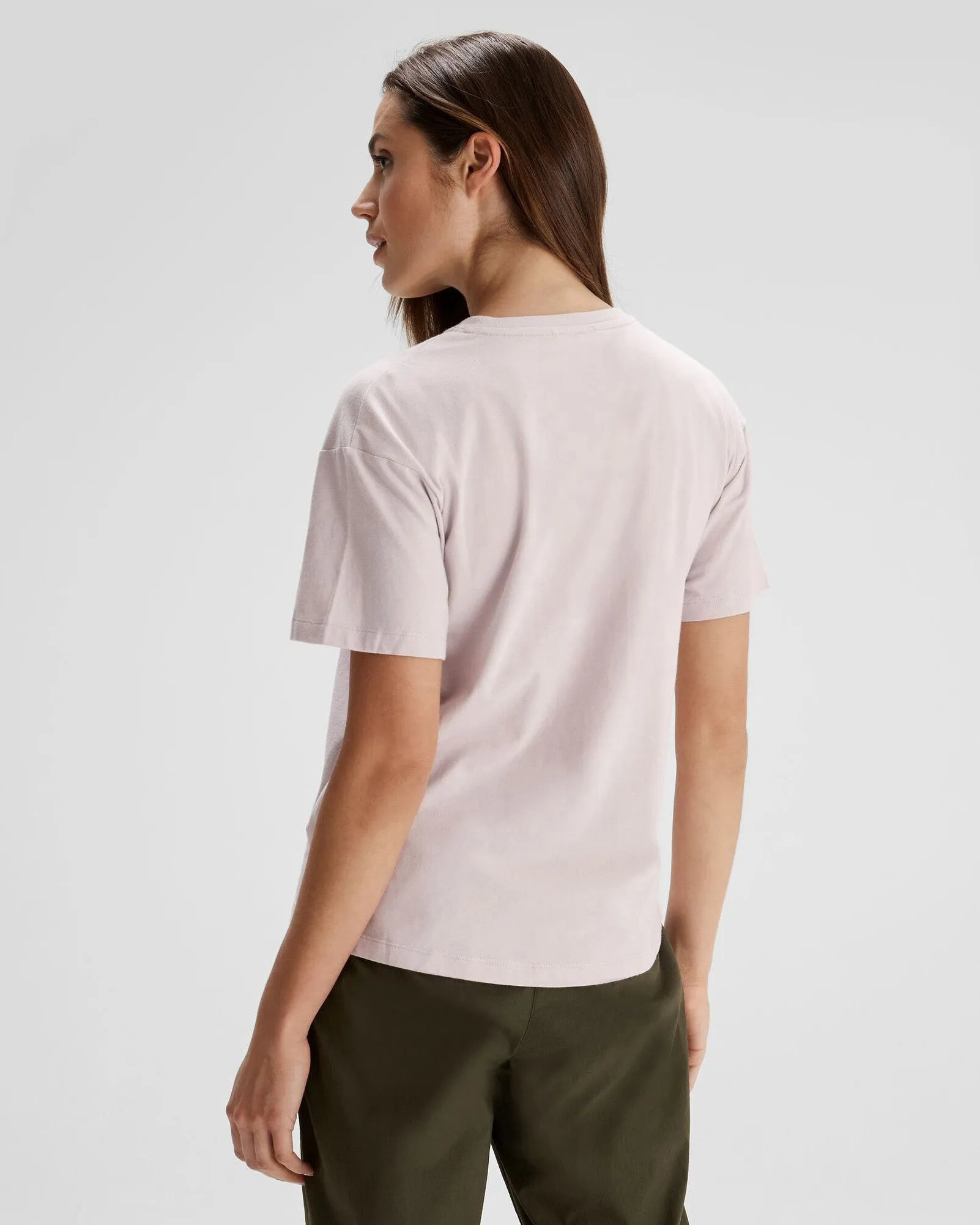 Women's Kathmandu Logo x Simon Beck Organic Cotton T-shirt - Dove