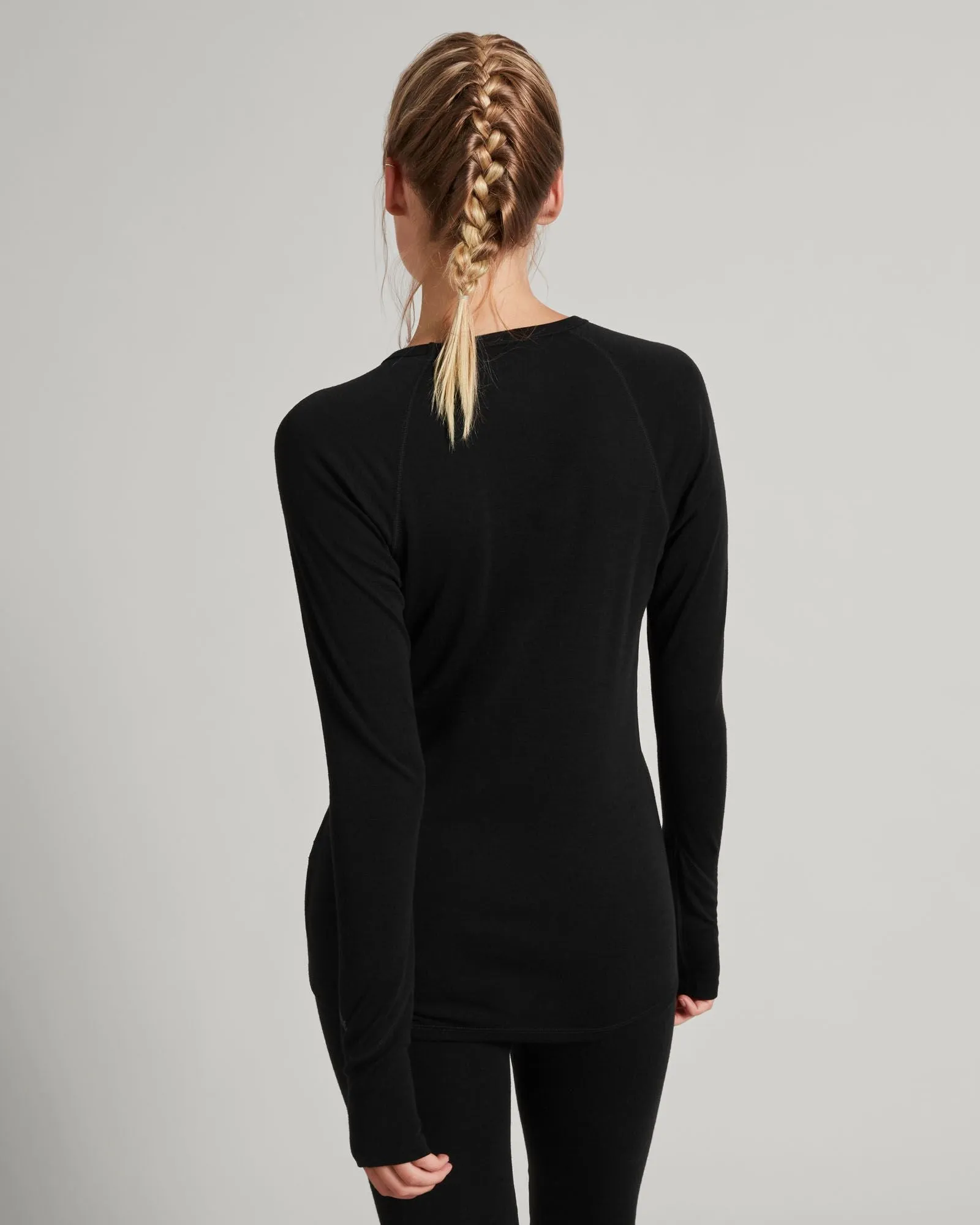 Women's KMDMerino Baselayer Long Sleeve Top - Black