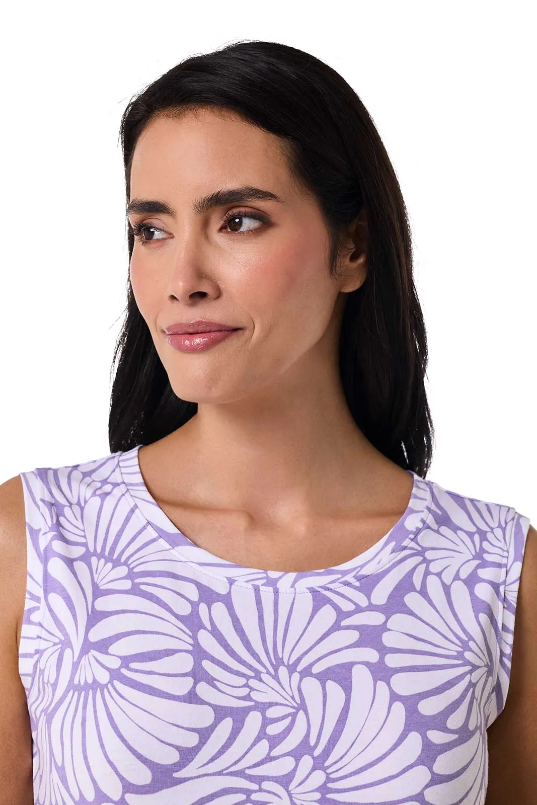 Women's Morada Everyday Basic Tank | Lavendula Sea Fan