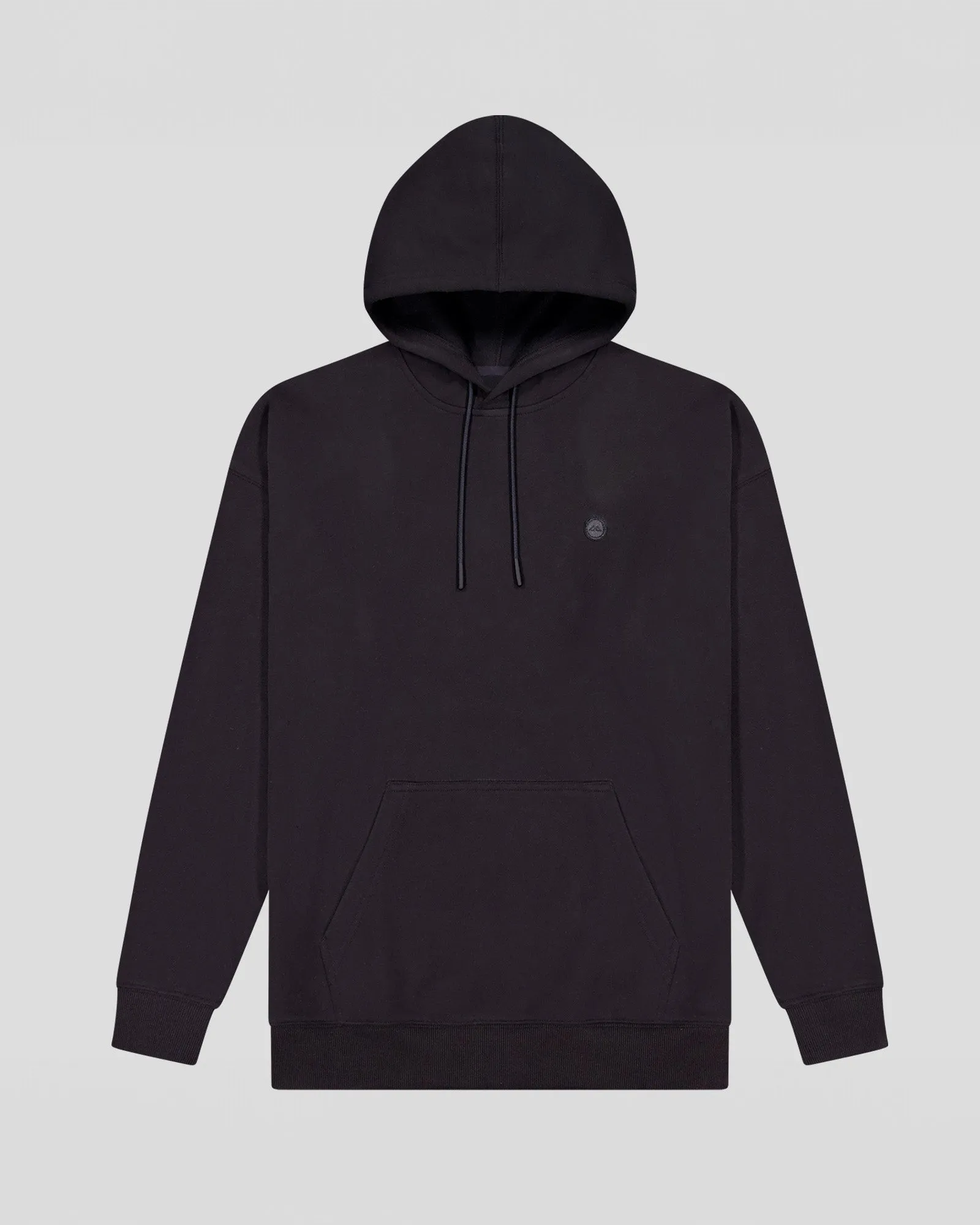 Women's Peak Badge Relaxed Hoodie - Black Stingray