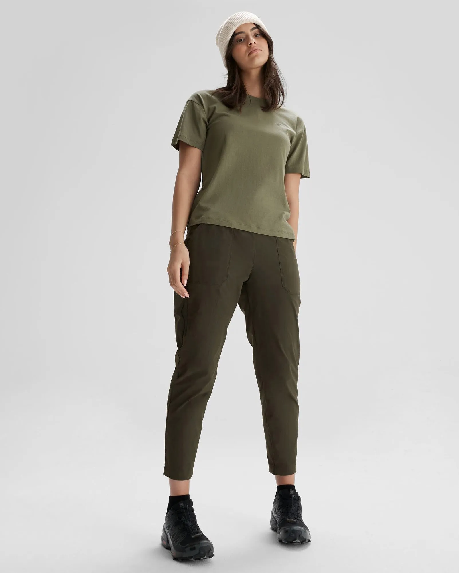 Women's Simon Beck Organic Cotton T-shirt  - Beech