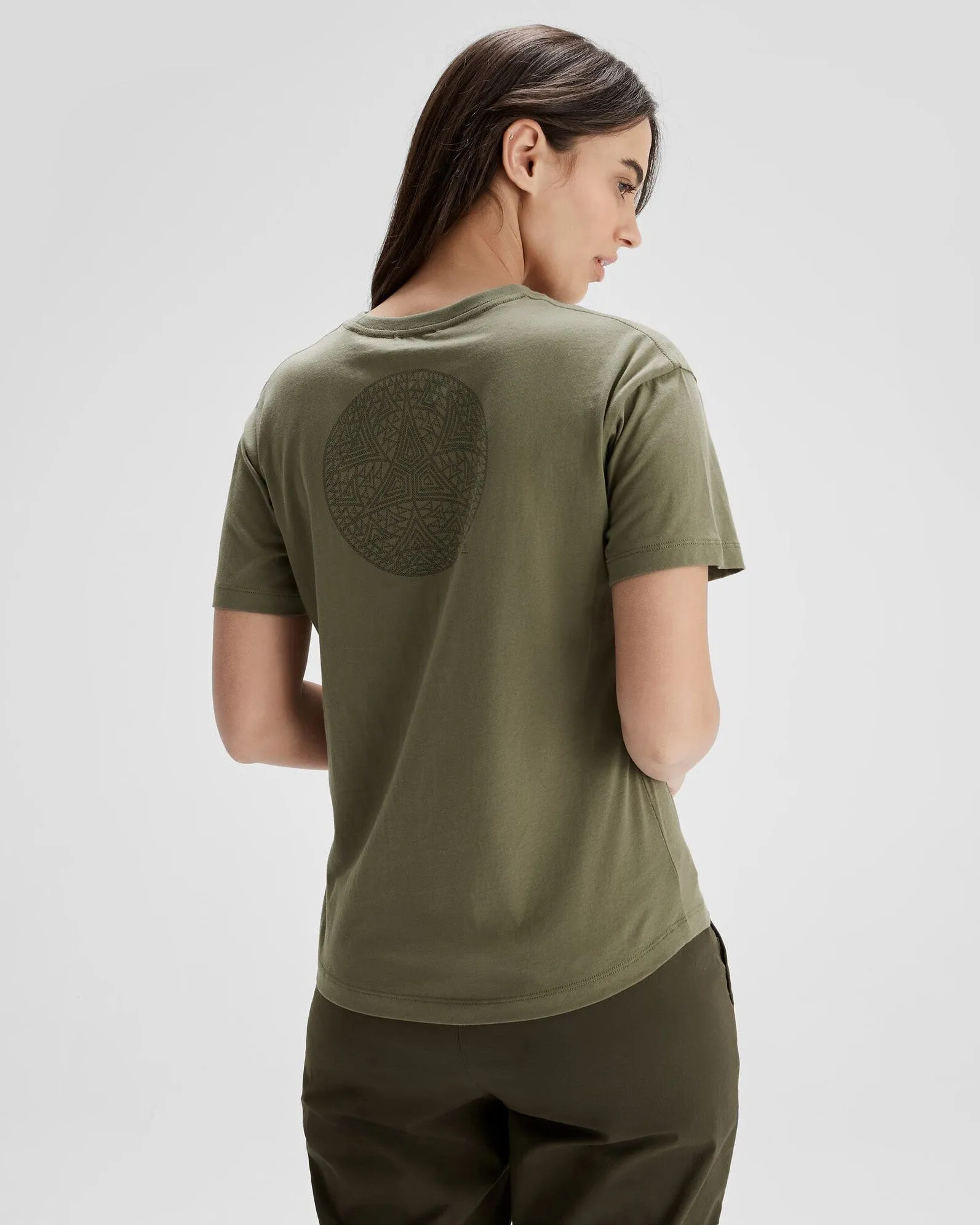 Women's Simon Beck Organic Cotton T-shirt  - Beech