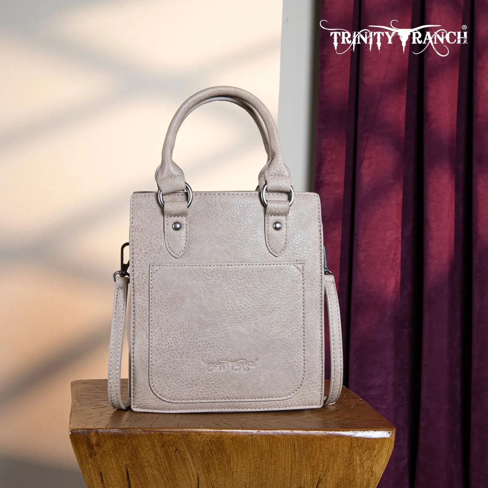 Women's Trinity Ranch Cowhide Top Handle Tote #TR183-8360