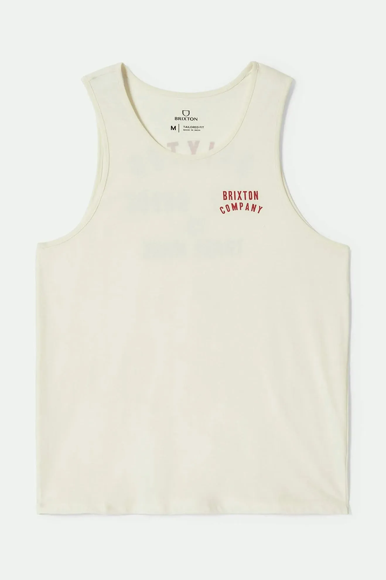 Woodburn Tank Top - Off White/Crimson