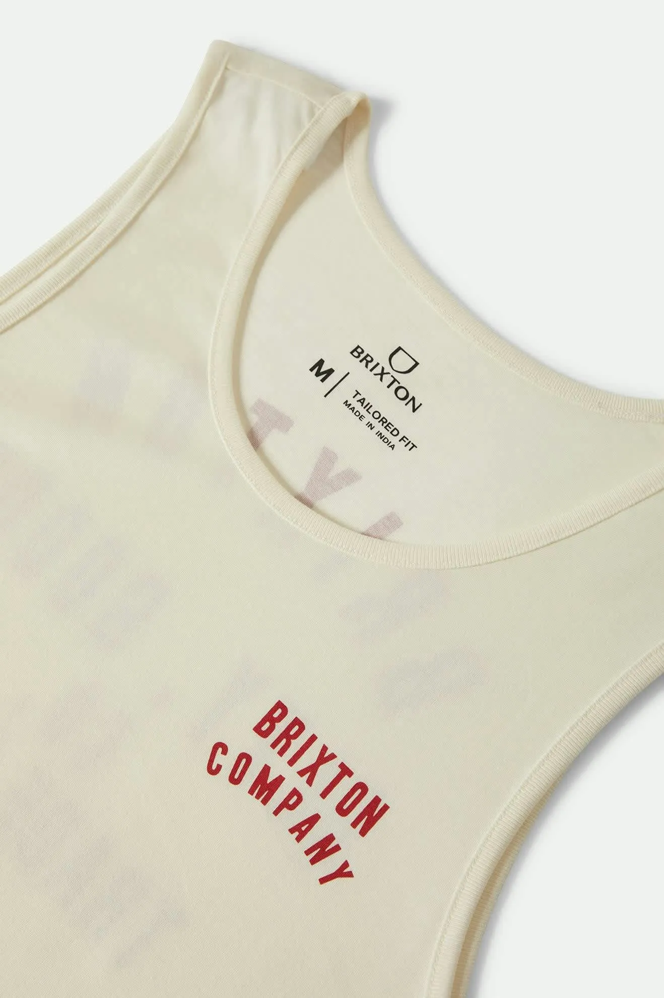 Woodburn Tank Top - Off White/Crimson