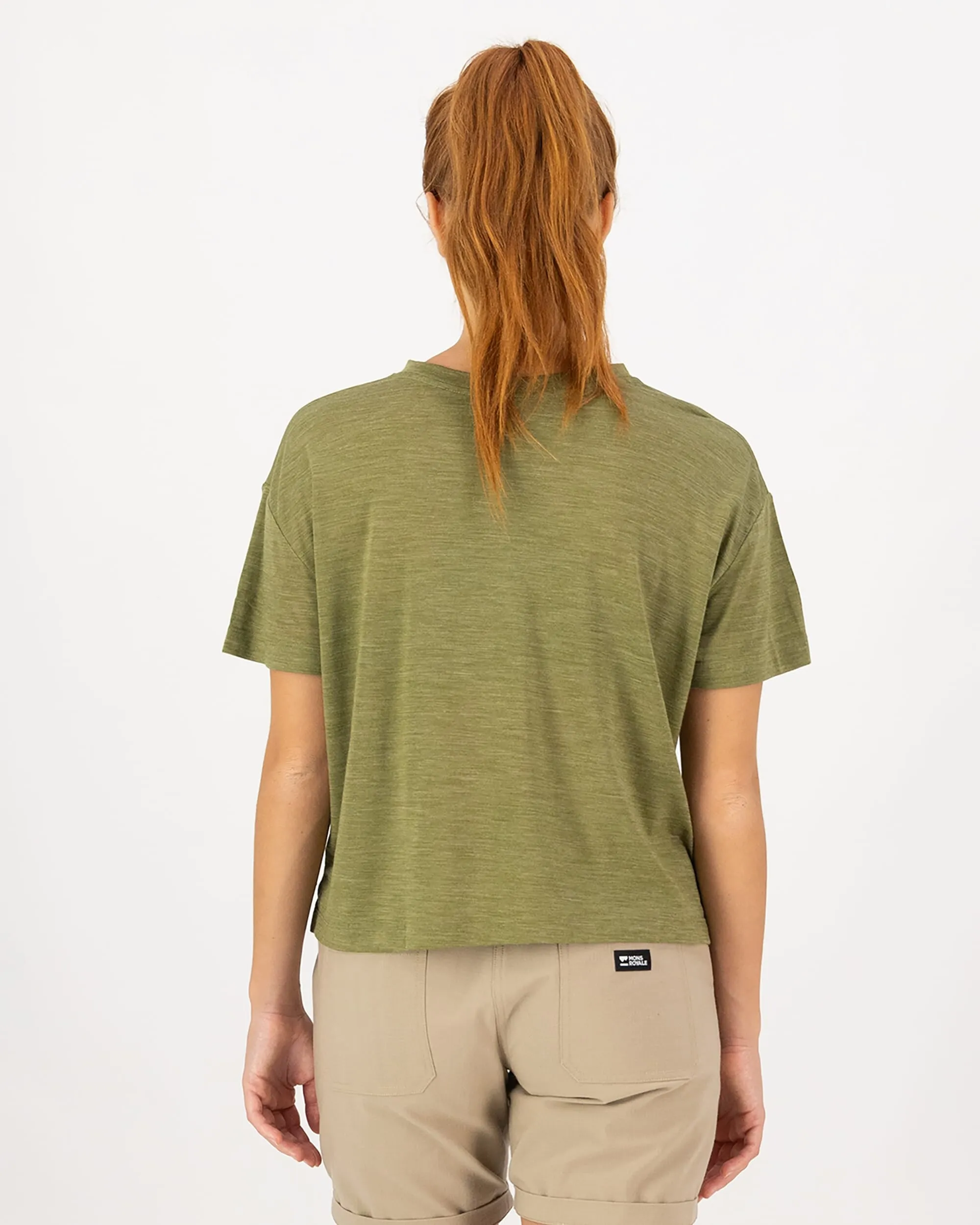 Zephyr Merino Tencel™ Boxy T-Shirt - Fern
