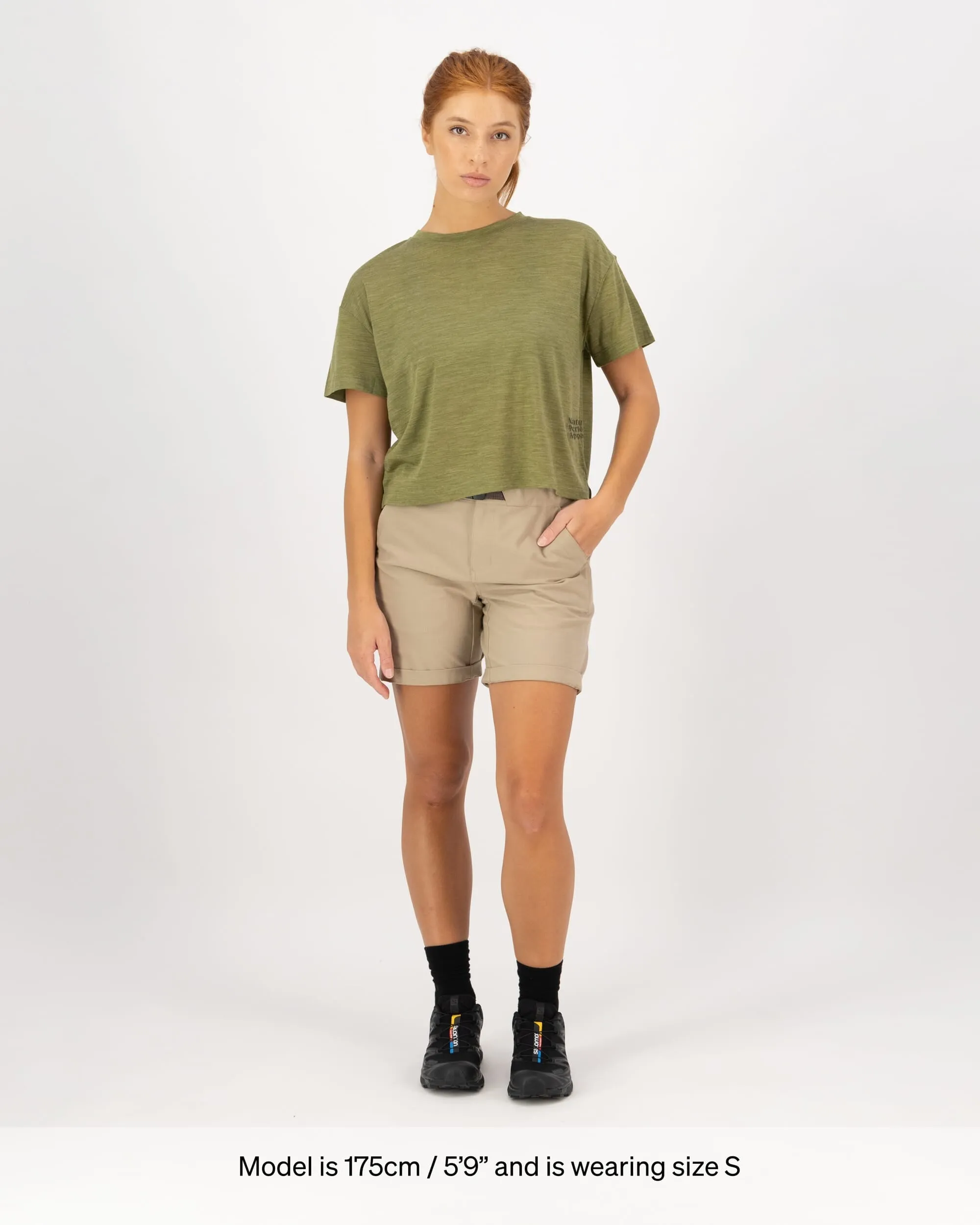 Zephyr Merino Tencel™ Boxy T-Shirt - Fern