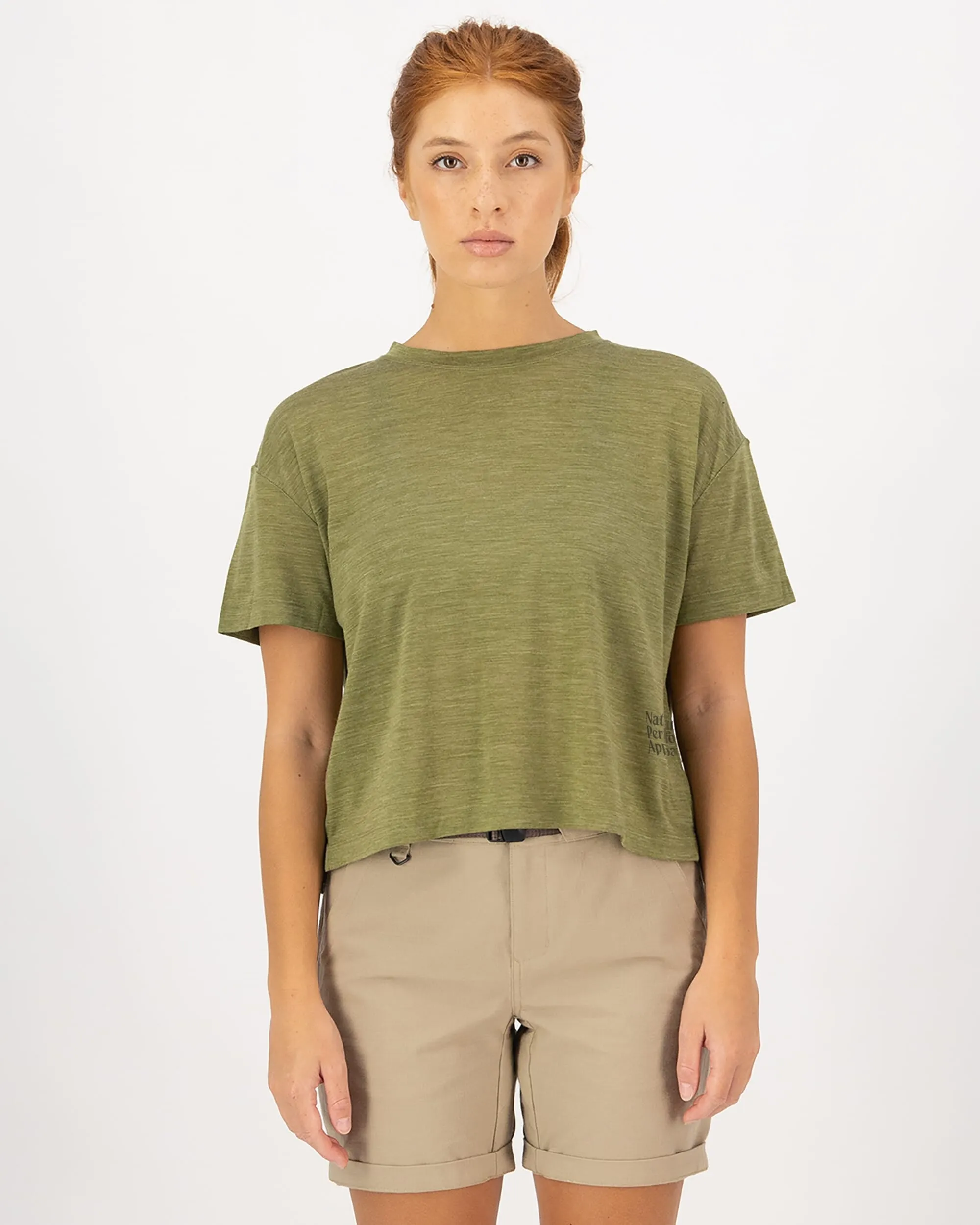 Zephyr Merino Tencel™ Boxy T-Shirt - Fern