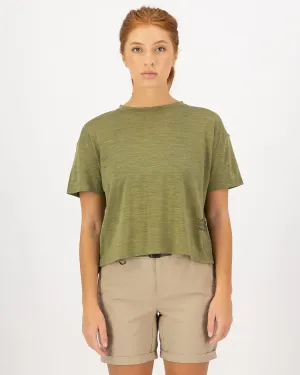 Zephyr Merino Tencel™ Boxy T-Shirt - Fern