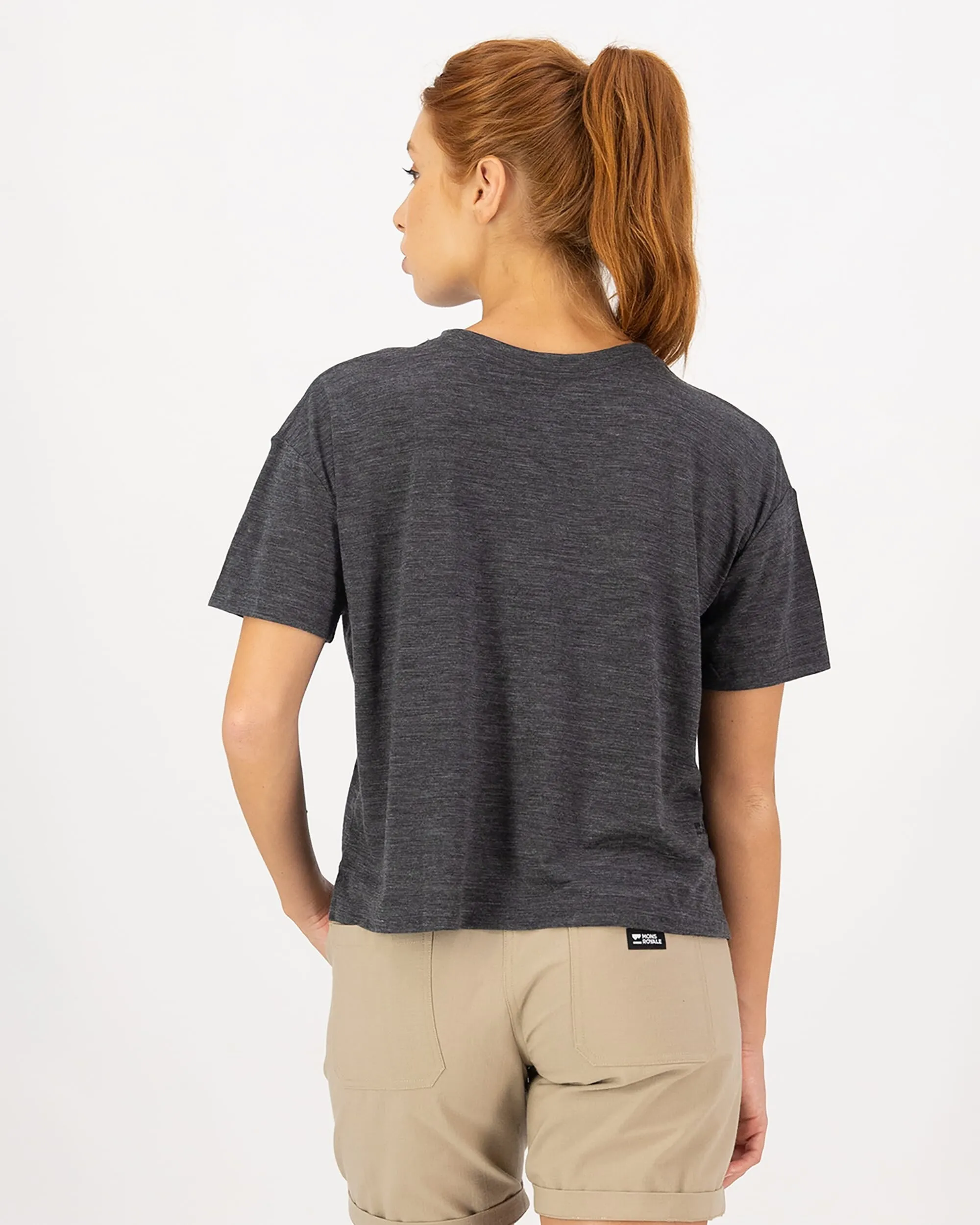 Zephyr Merino Tencel™ Boxy T-Shirt - Smoke
