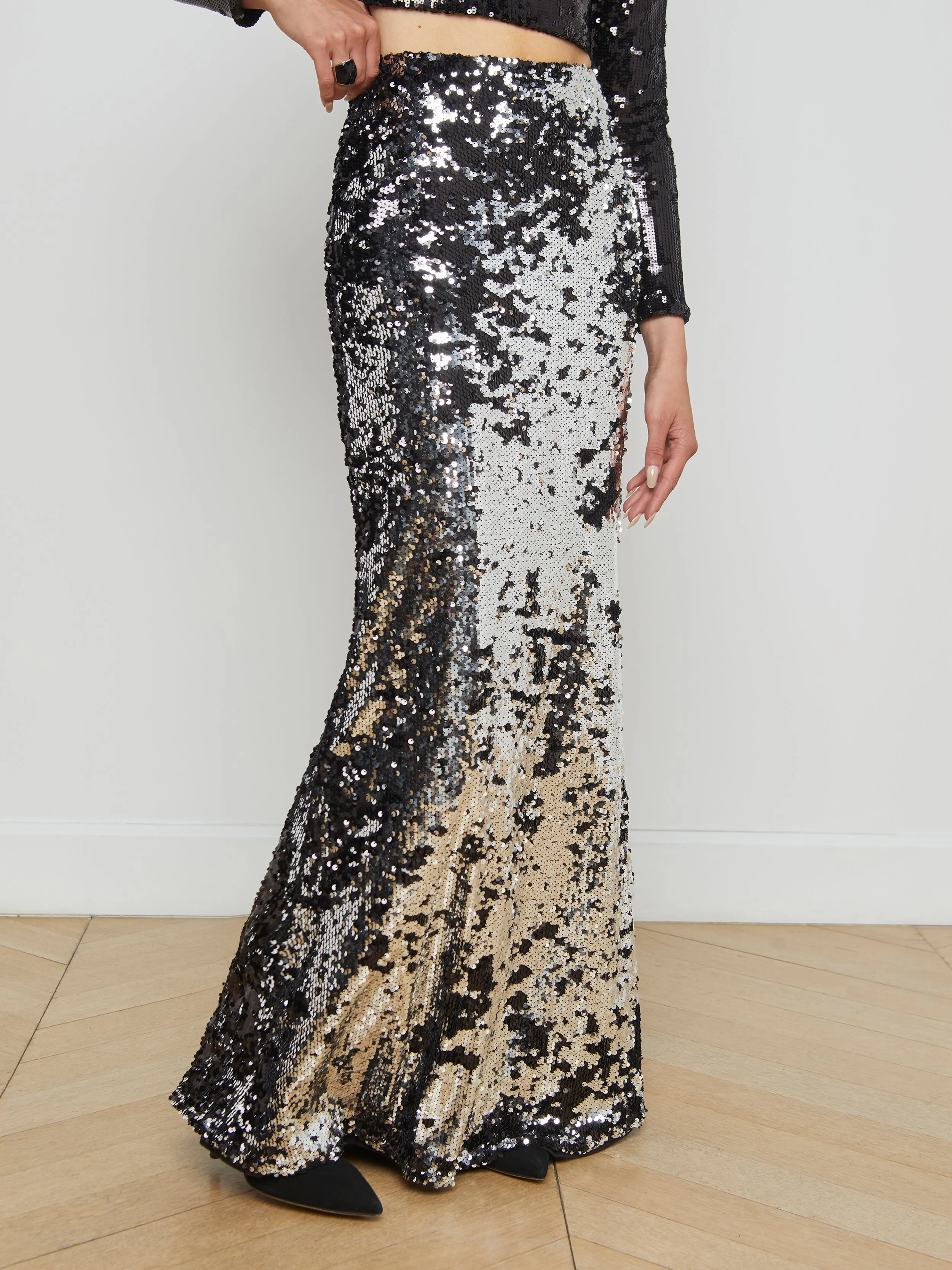 Zeta Sequin Maxi Skirt