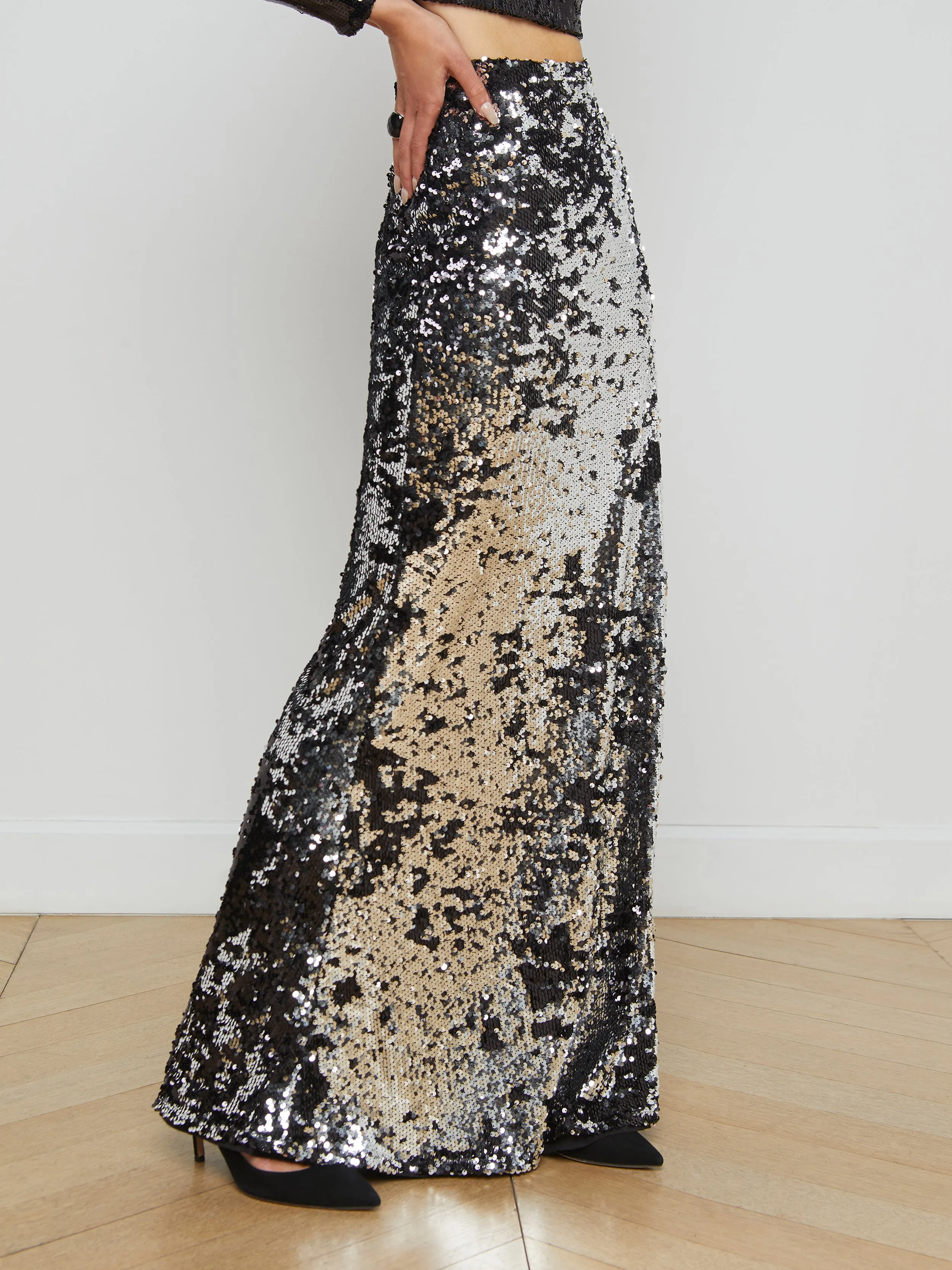 Zeta Sequin Maxi Skirt