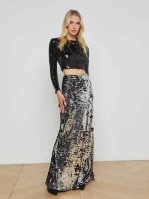 Zeta Sequin Maxi Skirt
